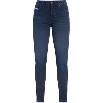Jeans de motociclista para damas John Doe Ruby - Azul - Alta cintura Jeans de motociclista para damas John Doe Ruby - Azul - Alta cintura
