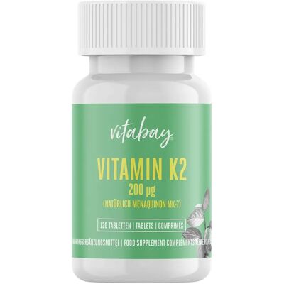 Vitabay Vitamin K2 MK-7 200 mcg - 120 Tabletten vegane - Nahrungsergänzungsmittel Vitabay Vitamin K2 MK-7 200 mcg - 120 Tabletten vegane - Nahrungsergänzungsmittel