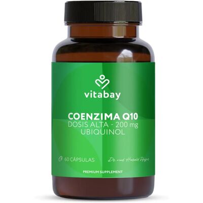 Vitabay Coenzima Q10 Ubiquinolo 200 mg bioattivo - alta dose 60 pz Capsule morbide - Integratore Vitabay Coenzima Q10 Ubiquinolo 200 mg bioattivo - alta dose 60 pz Capsule morbide - Integratore