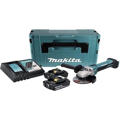 Makita DGA 452 RTJ - Ergonomischer 115mm Akku Winkelschleifer Makita DGA 452 RTJ - Ergonomischer 115mm Akku Winkelschleifer