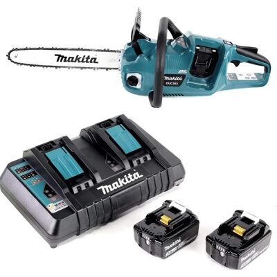 Makita DUC 353 Akku-Kettensäge - 36V Brushless, 35cm + 2x 3,0Ah Akkus Makita DUC 353 Akku-Kettensäge - 36V Brushless, 35cm + 2x 3,0Ah Akkus