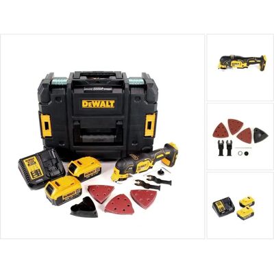 DeWalt DCS 355 M2 18V Akku Multitool - 29-tlg. Set, 2x 4,0 Ah Akkus DeWalt DCS 355 M2 18V Akku Multitool - 29-tlg. Set, 2x 4,0 Ah Akkus