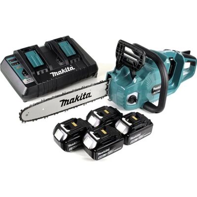 Makita DUC 355 PG4 Akku Kettensäge 36V - 35cm + Akku + Ladegerät Makita DUC 355 PG4 Akku Kettensäge 36V - 35cm + Akku + Ladegerät