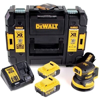 Lixadora orbitale Dewalt DCW 210 P2 a batteria - 125mm senza spazzole - TSTAK + 2x batterie 5,0 Ah Lixadora orbitale Dewalt DCW 210 P2 a batteria - 125mm senza spazzole - TSTAK + 2x batterie 5,0 Ah