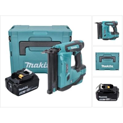 Makita Dbn 500 T1J Pistola de clavos inalámbrica - 18V, 15-50mm, 90° - Maletín Makpac Makita Dbn 500 T1J Pistola de clavos inalámbrica - 18V, 15-50mm, 90° - Maletín Makpac