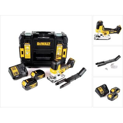 Sierra de vaivén inalámbrica DeWalt DCS 335 M2 - 18V, Baterías 4.0 Ah, Maletín TSTAK Sierra de vaivén inalámbrica DeWalt DCS 335 M2 - 18V, Baterías 4.0 Ah, Maletín TSTAK