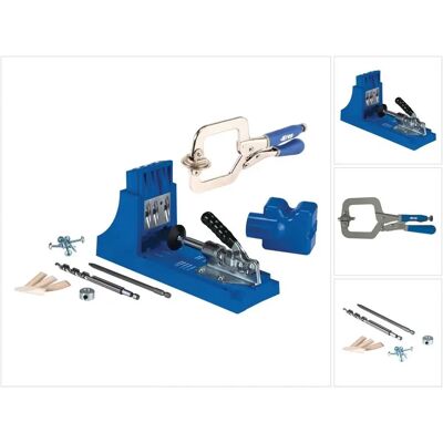 Kreg - K4 Starter Set - Drei Führungen - gehärteter Stahl - Taschenloch-Bohrschablone Kreg - K4 Starter Set - Drei Führungen - gehärteter Stahl - Taschenloch-Bohrschablone