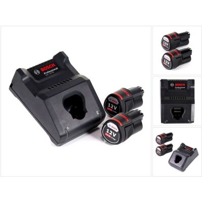 Bosch GBA 12V 3,0Ah Akku + Ladegerät - Professionelles Schnellladegerät Bosch GBA 12V 3,0Ah Akku + Ladegerät - Professionelles Schnellladegerät
