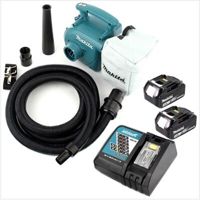 Makita DVC 350 RF Aspirador sin cable - Bolsa de polvo grande, 2 baterías, Cargador rápido Makita DVC 350 RF Aspirador sin cable - Bolsa de polvo grande, 2 baterías, Cargador rápido