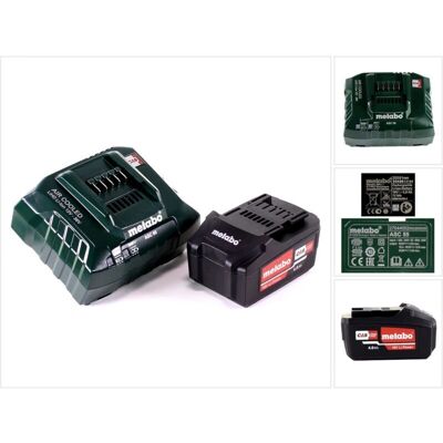 Metabo - Li-Power 4.0Ah - ASC 55 Ladegerät - Akkupack Metabo - Li-Power 4.0Ah - ASC 55 Ladegerät - Akkupack