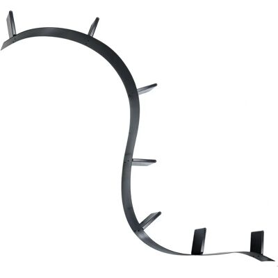 Kartell Bookworm Wall Shelf - Flexible, PVC, Black - 320x19x20cm Kartell Bookworm Wall Shelf - Flexible, PVC, Black - 320x19x20cm