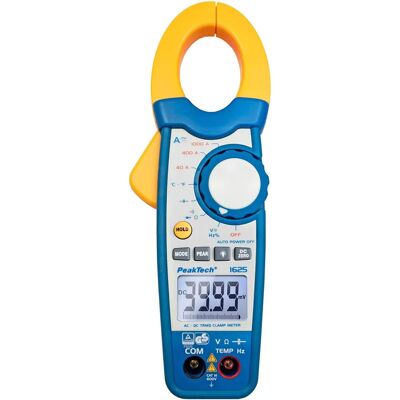 PEAKTECH 1625 Pinza Amperometrica - RMS, Digitale, CA/CC, 1000A PEAKTECH 1625 Pinza Amperometrica - RMS, Digitale, CA/CC, 1000A