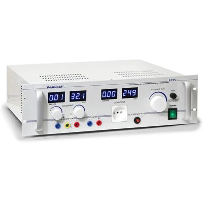 Peaktech 2235 - Laborvoeding - Duale AC en DC - 250V 4,5A Peaktech 2235 - Laborvoeding - Duale AC en DC - 250V 4,5A