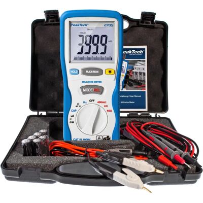 PEAKTECH 2705 Digital Milliohmmeter - Resistance 1 mΩ-40 Ω PEAKTECH 2705 Digital Milliohmmeter - Resistance 1 mΩ-40 Ω