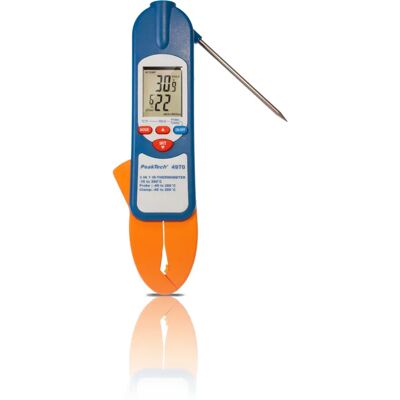 PeakTech P 4970 Contact Thermometer - Infrared, Contact & Non-Contact Modes PeakTech P 4970 Contact Thermometer - Infrared, Contact & Non-Contact Modes