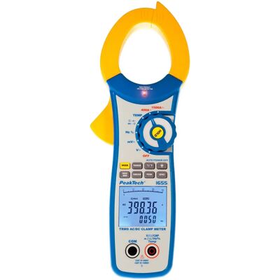 PEAKTECH 1655 - Klemme-Multimeter - Digital, AC/DC, 1500A, Gummibeschichtung, Berührungsloser Spannungsdetektor PEAKTECH 1655 - Klemme-Multimeter - Digital, AC/DC, 1500A, Gummibeschichtung, Berührungsloser Spannungsdetektor