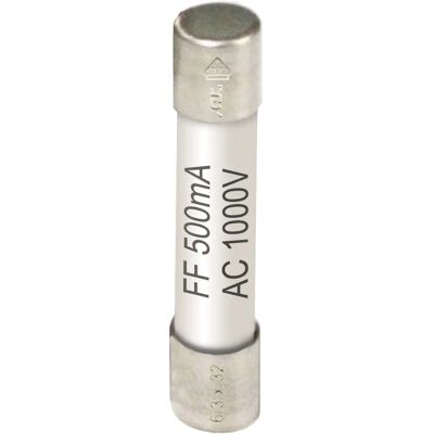 PEAKTECH MMS P7510 - 6.3x32mm - 0.5A 1000V - Fuse PEAKTECH MMS P7510 - 6.3x32mm - 0.5A 1000V - Fuse