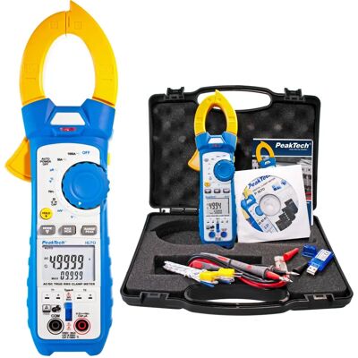 PeakTech 1670 Multimètre pince avec Bluetooth 4.0 - True RMS 50 000 contages - 1000A - Publicité PeakTech 1670 Multimètre pince avec Bluetooth 4.0 - True RMS 50 000 contages - 1000A - Publicité