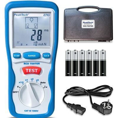 Peaktech P 2710 Digitaler FI-Tester - Messgerät Peaktech P 2710 Digitaler FI-Tester - Messgerät