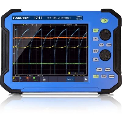 Peaktech P 1211 Portable Oscilloscope - 70 MHz, 4 channels Peaktech P 1211 Portable Oscilloscope - 70 MHz, 4 channels