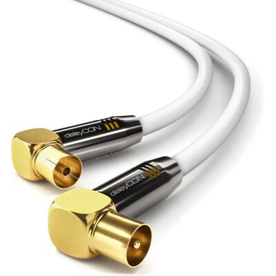 deleyCON - MK313 - 12.5 m - White - Câble coaxial - Publicité deleyCON - MK313 - 12.5 m - White - Câble coaxial - Publicité