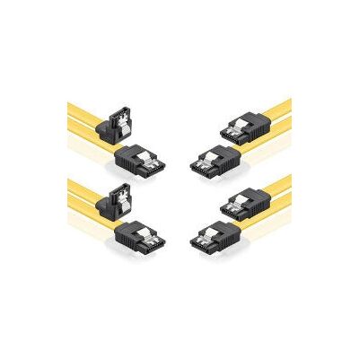 deleyCON - S-ATA 3 - 0.5m - amarelo - cabo SATA deleyCON - S-ATA 3 - 0.5m - amarelo - cabo SATA
