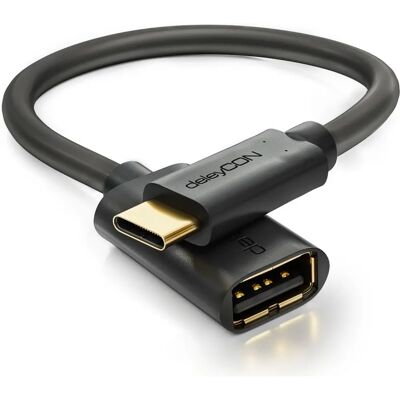 deleyCON - MK1107 - USB-C para USB-A - USB 2.0 0,2 m - Cable deleyCON - MK1107 - USB-C para USB-A - USB 2.0 0,2 m - Cable