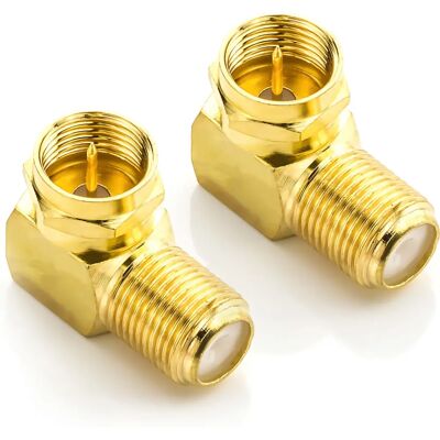 deleyCON - MK-MK2045 - 90° F-type - F-type adapter deleyCON - MK-MK2045 - 90° F-type - F-type adapter