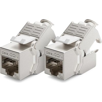 deleyCON - MK4968 - Argent - Patch CAT6a Module - Module de patch - Publicité deleyCON - MK4968 - Argent - Patch CAT6a Module - Module de patch - Publicité