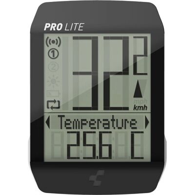 Computer da bicicletta Cube Pro Lite - 21 funzioni - Nero Computer da bicicletta Cube Pro Lite - 21 funzioni - Nero
