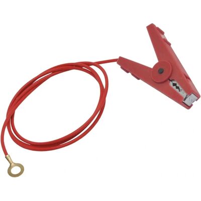 VOSS.farming - Câble de raccordement crocodile - M8 - 100 cm - Connecteur de clôture - Publicité VOSS.farming - Câble de raccordement crocodile - M8 - 100 cm - Connecteur de clôture - Publicité