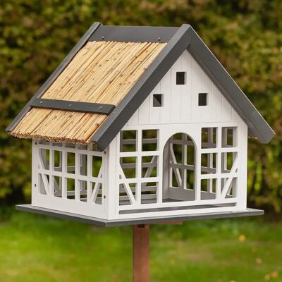 Maison d'oiseaux Lindau - Style rustique avec support - Publicité Maison d'oiseaux Lindau - Style rustique avec support - Publicité