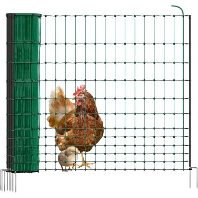 VOSS.farming Clôture poules - 50m, 112cm, Vert - Filet volailles - Publicité VOSS.farming Clôture poules - 50m, 112cm, Vert - Filet volailles - Publicité