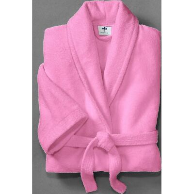 PLANTIER Pink Baumwoll-Bademantel - Bademantel PLANTIER Pink Baumwoll-Bademantel - Bademantel