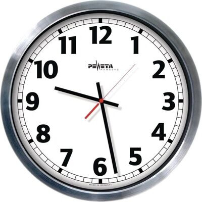 Orologio da Parete Peweta in Alluminio - 50cm di Diametro, Radio Controllato, Design Moderno Orologio da Parete Peweta in Alluminio - 50cm di Diametro, Radio Controllato, Design Moderno
