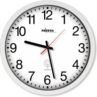 PEWETA Wanduhr mit Funksteuerung - 35cm Durchmesser PEWETA Wanduhr mit Funksteuerung - 35cm Durchmesser