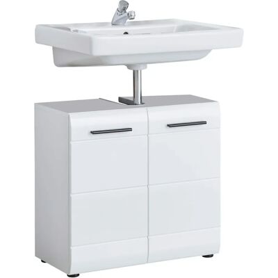 Armoire de bain blanc brillant SN30101 de Trendteam - Mobilier de salle de bain Armoire de bain blanc brillant SN30101 de Trendteam - Mobilier de salle de bain