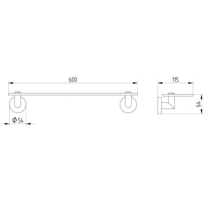 Kronenbach Radia Tray 29.100.050.0005 - Glasablage Kronenbach Radia Tray 29.100.050.0005 - Glasablage