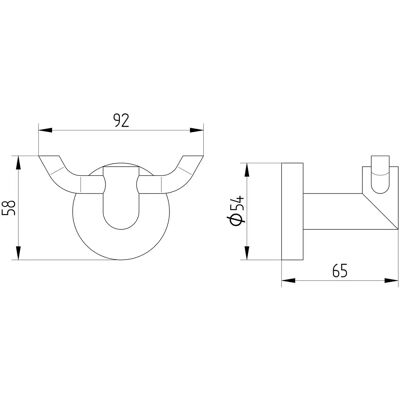 Kronenbach Radia Haken mit Konsole - Hook Kronenbach Radia Haken mit Konsole - Hook