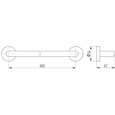 Kronenbach Radia Handtuchhalter 80 cm - Towel Rail Kronenbach Radia Handtuchhalter 80 cm - Towel Rail