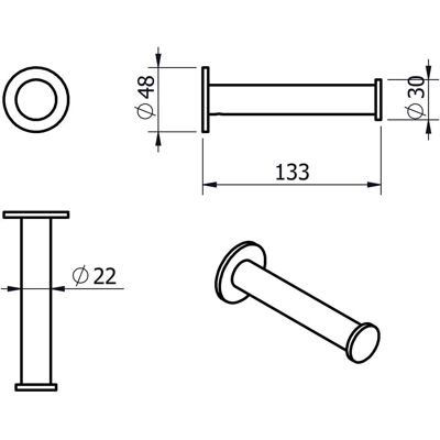 Kronenbach Plana 2.0 Ersatzpapierhalter - Ersatz Papierhalter Kronenbach Plana 2.0 Ersatzpapierhalter - Ersatz Papierhalter