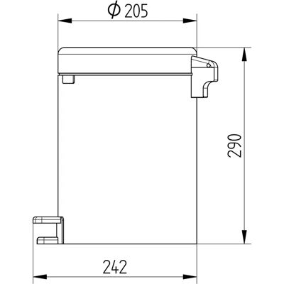 Kronenbach Modell 29.450.406.1904 - Kosmetikeimer 5L mit Softclose Kronenbach Modell 29.450.406.1904 - Kosmetikeimer 5L mit Softclose