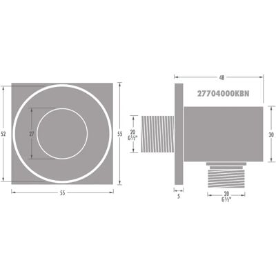 Kronenbach Supra 2.0 Wandanschlussbogen - Wall Connection Elbow Kronenbach Supra 2.0 Wandanschlussbogen - Wall Connection Elbow