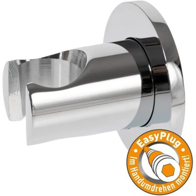 Kronenbach Supra 2.0 Brausenhalter - Wandmontage, verchromtes Messing, 5,5cm Rosette Kronenbach Supra 2.0 Brausenhalter - Wandmontage, verchromtes Messing, 5,5cm Rosette