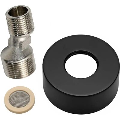 Kronenbach Lima 2.0 Zwart Wandrozet - Wandaccessoire Kronenbach Lima 2.0 Zwart Wandrozet - Wandaccessoire