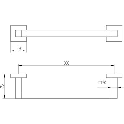 Kronenbach Quara 2.0 Schwarzer Wannengriff - Tub Handle Kronenbach Quara 2.0 Schwarzer Wannengriff - Tub Handle