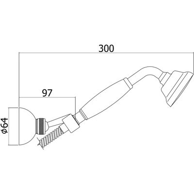 Kronenbach IOTA 2.0 Brauseset - Metall-Wandhalterung Kronenbach IOTA 2.0 Brauseset - Metall-Wandhalterung
