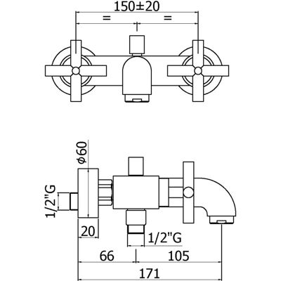 Kronenbach Zeta 2.0 Wannenfüllbatterie Aufputz - Badewannenfüllbatterie Kronenbach Zeta 2.0 Wannenfüllbatterie Aufputz - Badewannenfüllbatterie