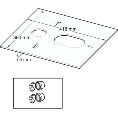 Sturotec Schallschutz-Set - Wand-WC & Wand-Bidet - 6mm Sturotec Schallschutz-Set - Wand-WC & Wand-Bidet - 6mm