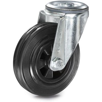 Proroll Gummirad 100x30mm - Drehbar Proroll Gummirad 100x30mm - Drehbar